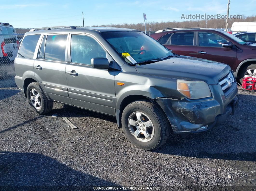 2007 Honda Pilot Ex-l Gray vin: 5FNYF18697B029587