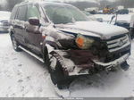 2007 Honda Pilot Ex-l Maroon vin: 5FNYF186X7B005542