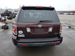 2007 Honda Pilot Exl Бордовый vin: 5FNYF186X7B023233