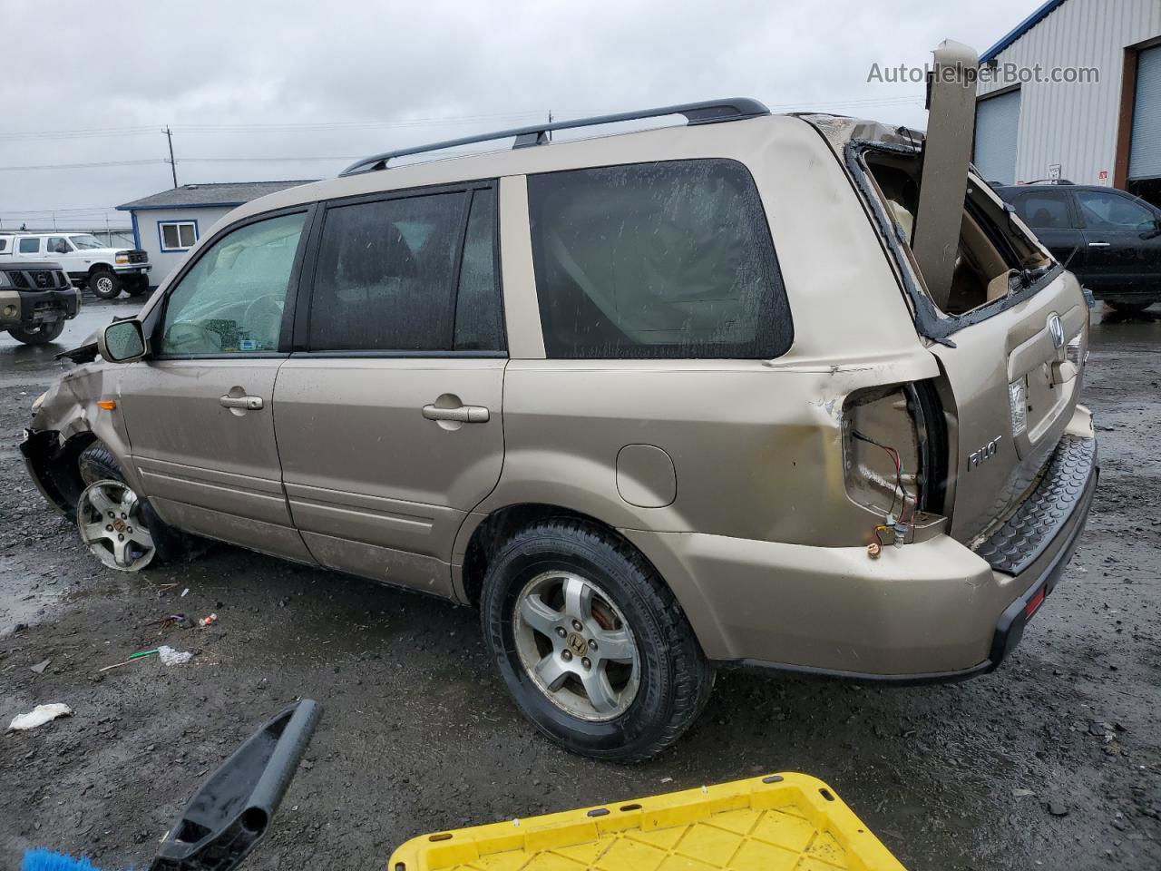 2007 Honda Pilot Exl White vin: 5FNYF18717B026143