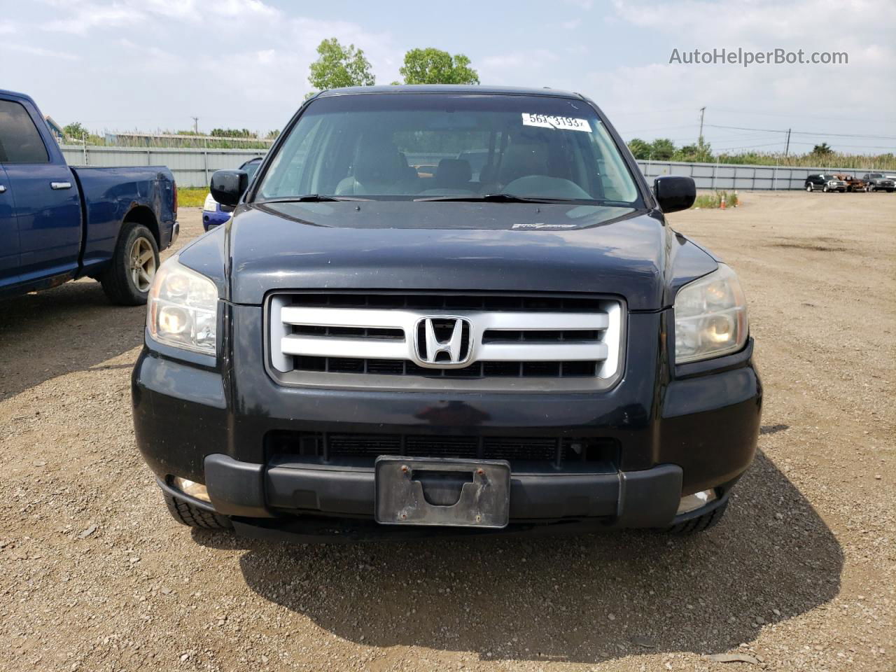 2007 Honda Pilot Exl Black vin: 5FNYF18717B032105