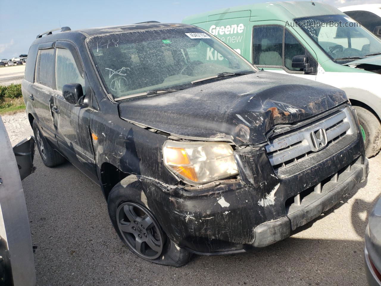 2007 Honda Pilot Exl Черный vin: 5FNYF18747B027481