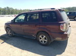 2007 Honda Pilot Exl Burgundy vin: 5FNYF18757B030194