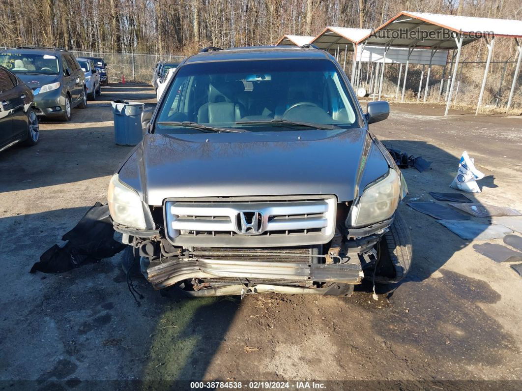 2007 Honda Pilot Ex-l Gray vin: 5FNYF18777B001473