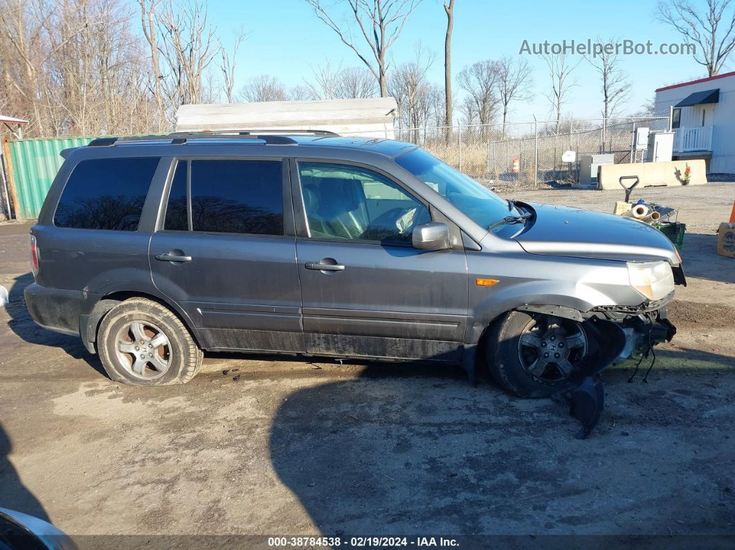 2007 Honda Pilot Ex-l Gray vin: 5FNYF18777B001473