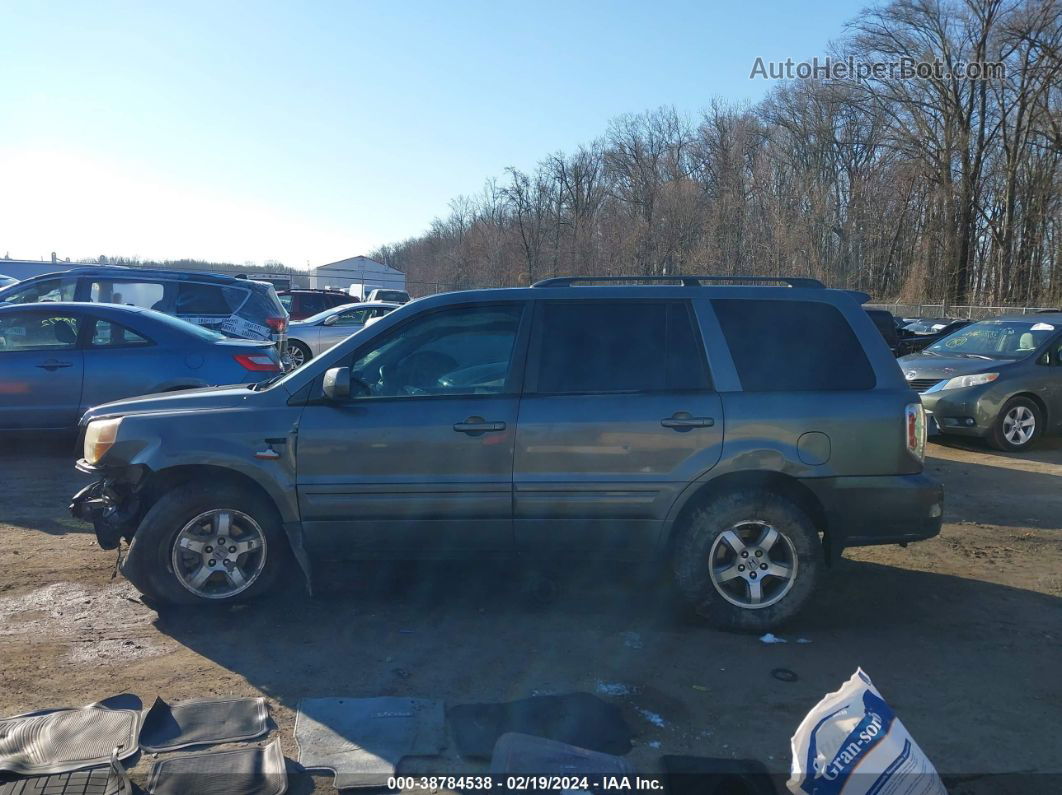 2007 Honda Pilot Ex-l Gray vin: 5FNYF18777B001473