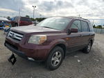 2007 Honda Pilot Exl Maroon vin: 5FNYF18787B002213