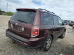 2007 Honda Pilot Exl Maroon vin: 5FNYF18787B002213