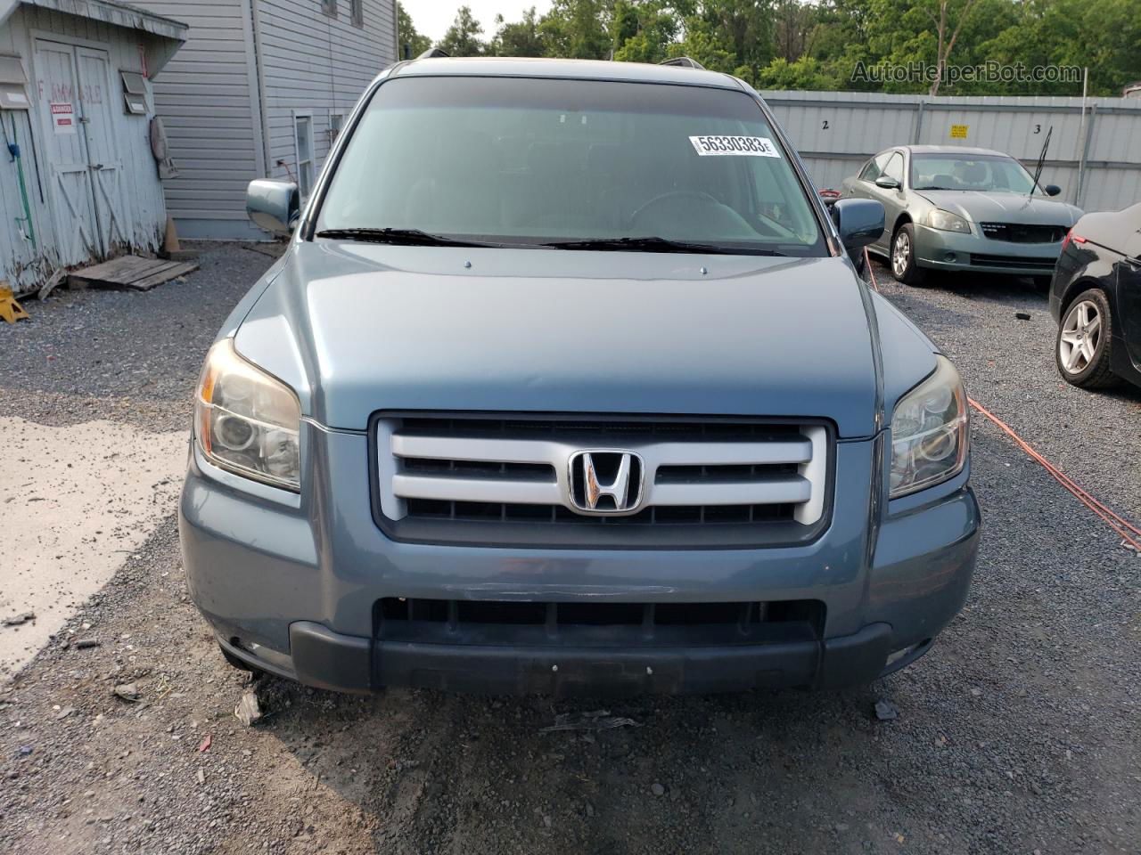 2007 Honda Pilot Exl Blue vin: 5FNYF18787B008383