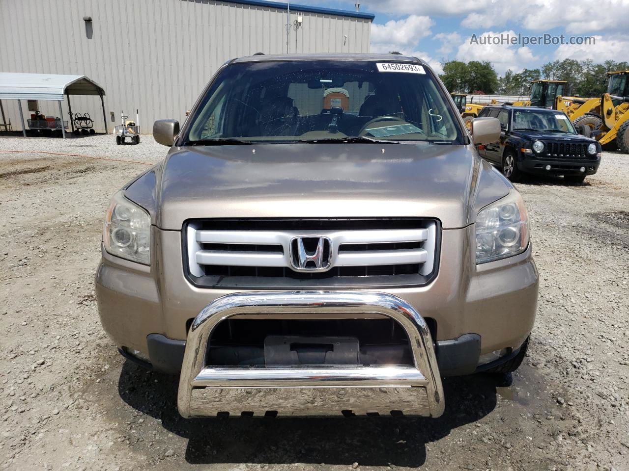 2007 Honda Pilot Exl Gold vin: 5FNYF18787B026141