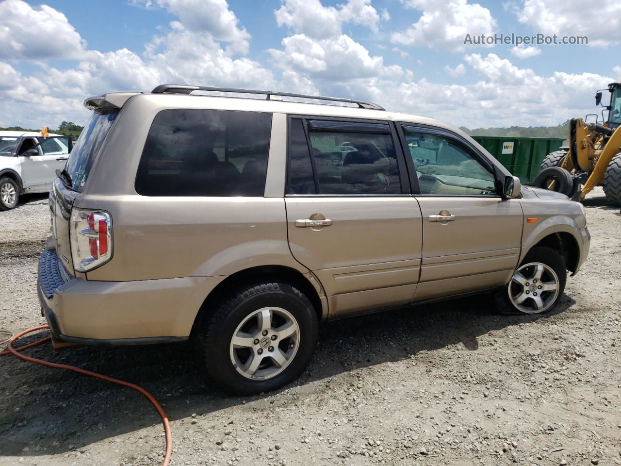 2007 Honda Pilot Exl Gold vin: 5FNYF18787B026141