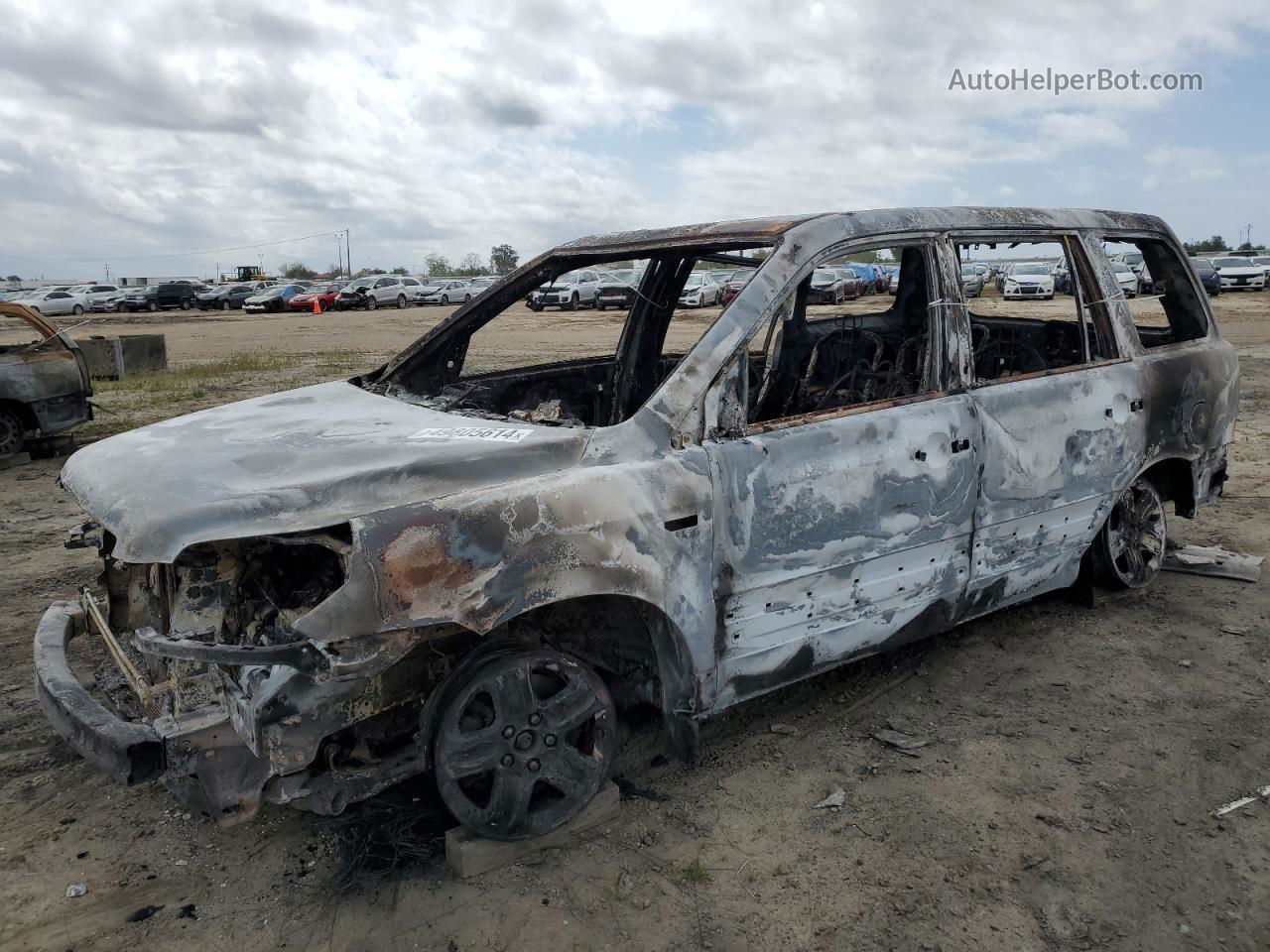 2007 Honda Pilot Lx Burn vin: 5FNYF28107B018875