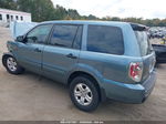 2007 Honda Pilot Lx Blue vin: 5FNYF28117B040948