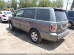 2007 Honda Pilot Lx Gray vin: 5FNYF28127B044460