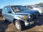 2007 Honda Pilot Lx Blue vin: 5FNYF28147B013260