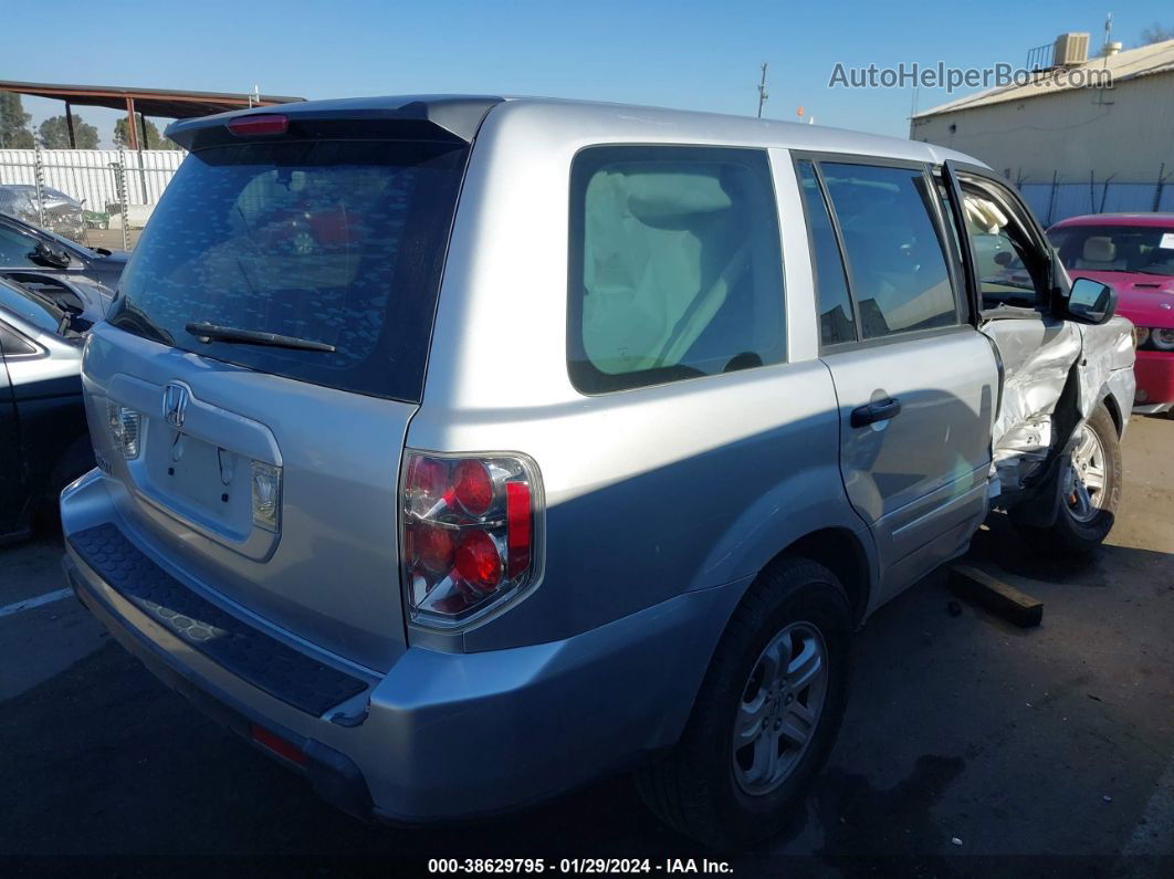 2007 Honda Pilot Lx Silver vin: 5FNYF28157B003319