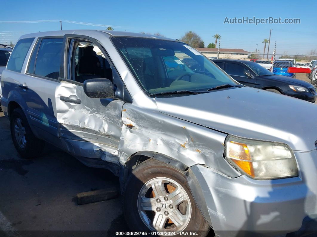 2007 Honda Pilot Lx Silver vin: 5FNYF28157B003319