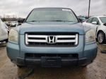 2007 Honda Pilot Lx Teal vin: 5FNYF28197B000262