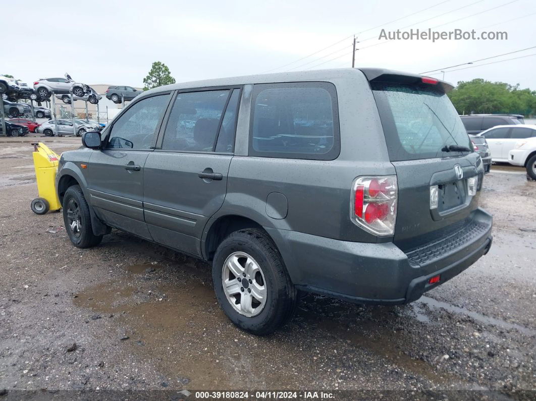 2007 Honda Pilot Lx Gray vin: 5FNYF28197B034671