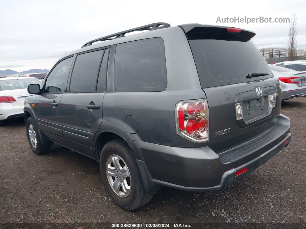 2007 Honda Pilot Lx Gray vin: 5FNYF28197B040552