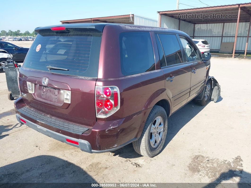 2007 Honda Pilot Lx Gray vin: 5FNYF281X7B002683