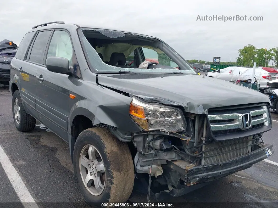 2007 Honda Pilot Ex Green vin: 5FNYF28417B024775