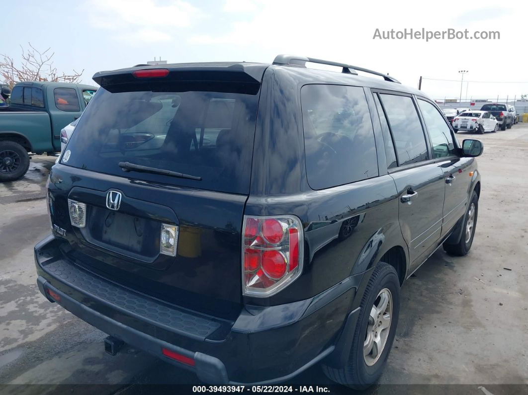 2007 Honda Pilot Ex Black vin: 5FNYF28427B024719