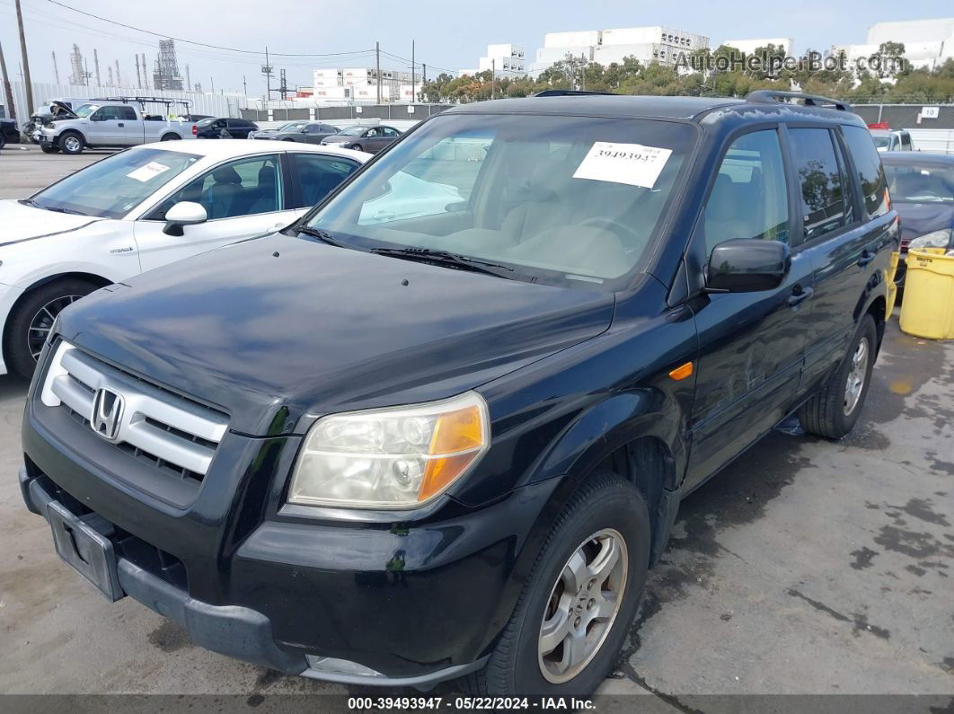 2007 Honda Pilot Ex Black vin: 5FNYF28427B024719