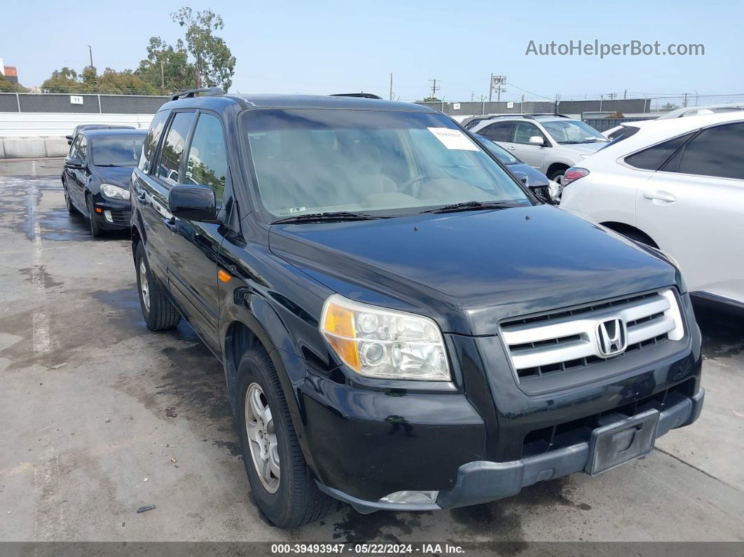 2007 Honda Pilot Ex Black vin: 5FNYF28427B024719