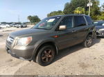 2007 Honda Pilot Ex Зеленый vin: 5FNYF28427B033338