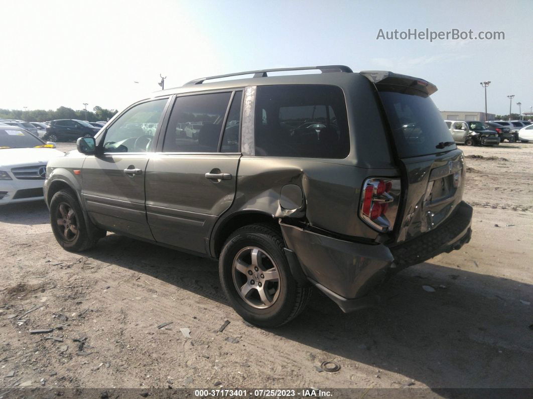 2007 Honda Pilot Ex Green vin: 5FNYF28427B033338