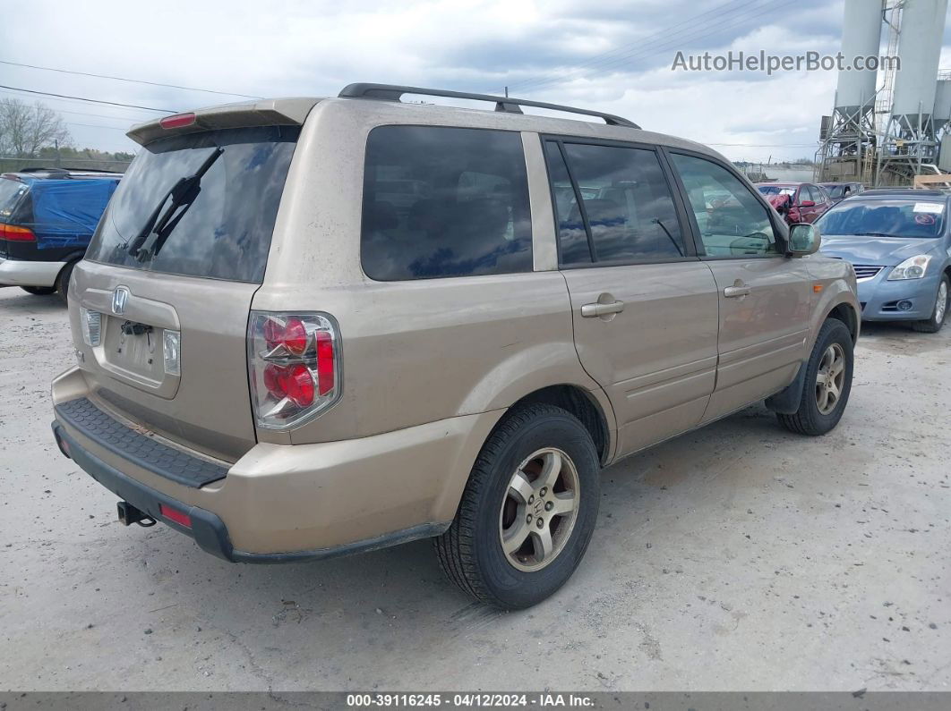 2007 Honda Pilot Ex Золотой vin: 5FNYF28437B001367