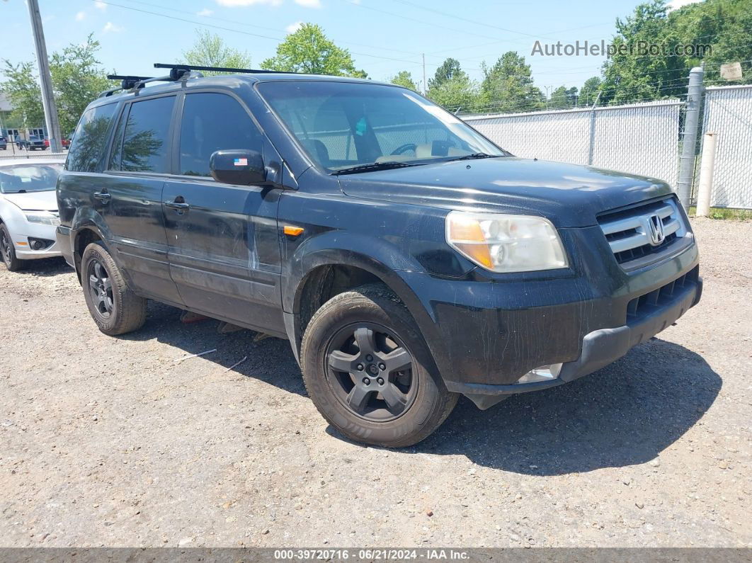 2007 Honda Pilot Ex Black vin: 5FNYF28437B026933