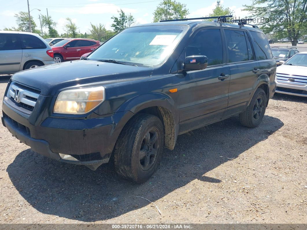 2007 Honda Pilot Ex Black vin: 5FNYF28437B026933