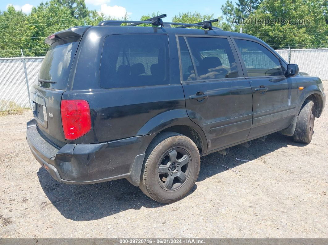 2007 Honda Pilot Ex Black vin: 5FNYF28437B026933