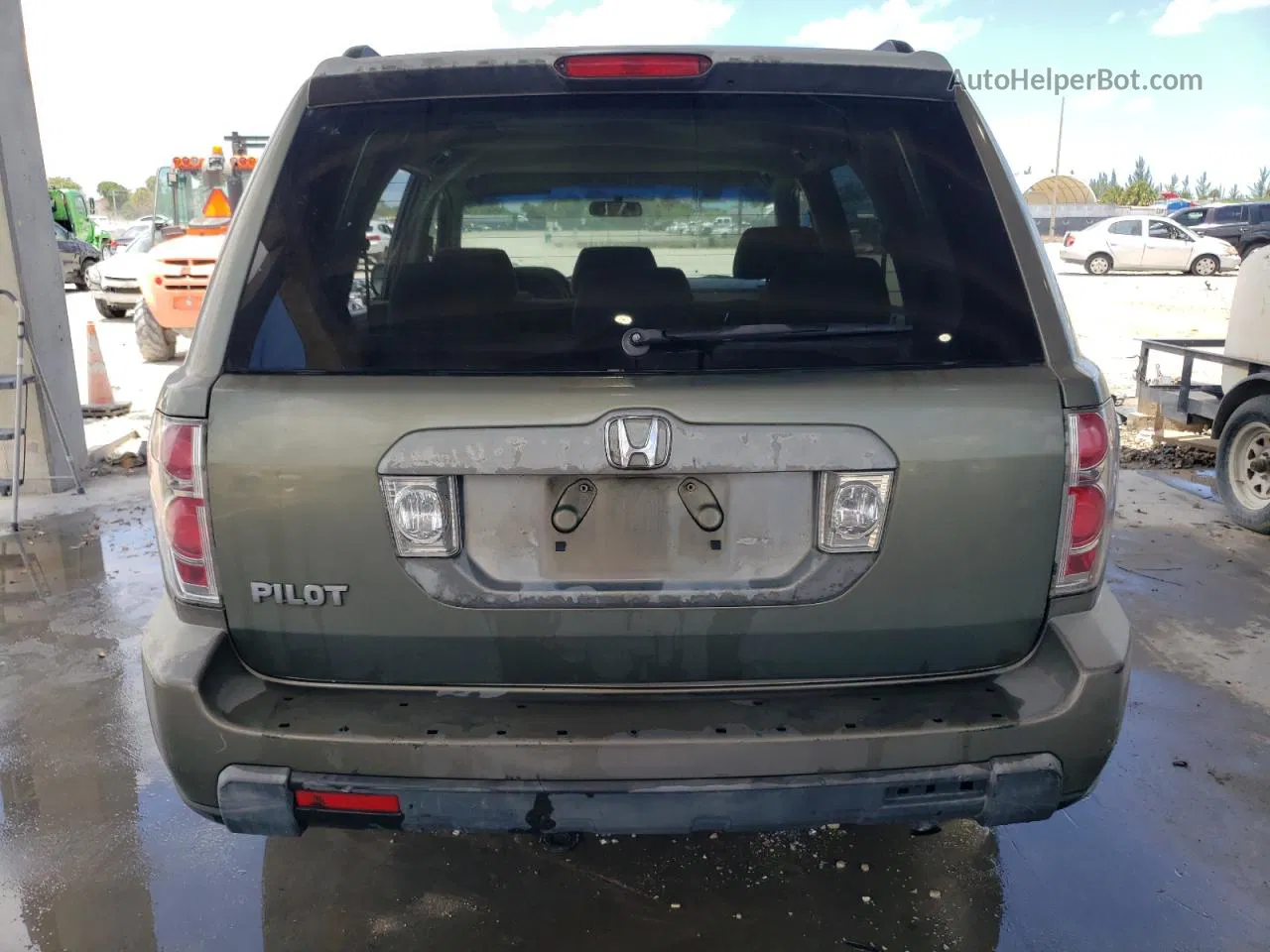 2007 Honda Pilot Ex Зеленый vin: 5FNYF28447B030893