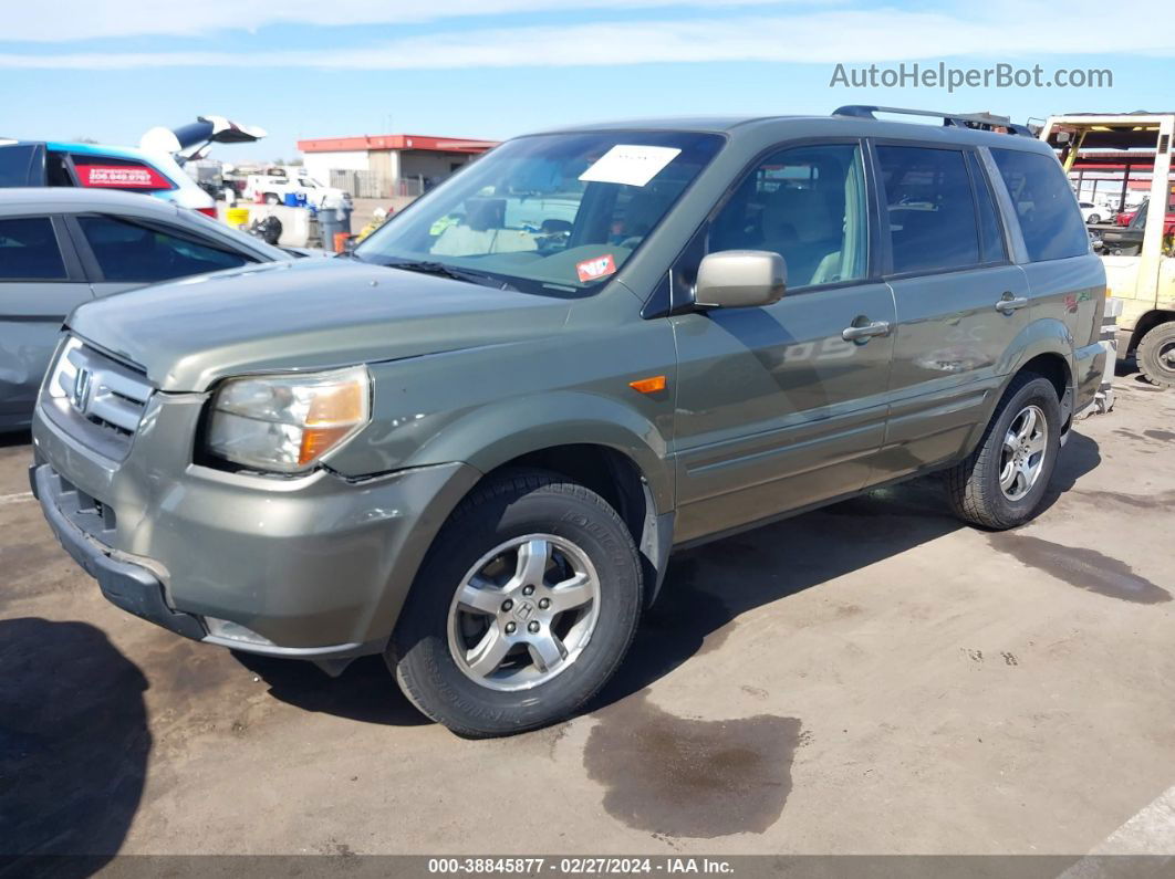 2007 Honda Pilot Ex Зеленый vin: 5FNYF28467B020897