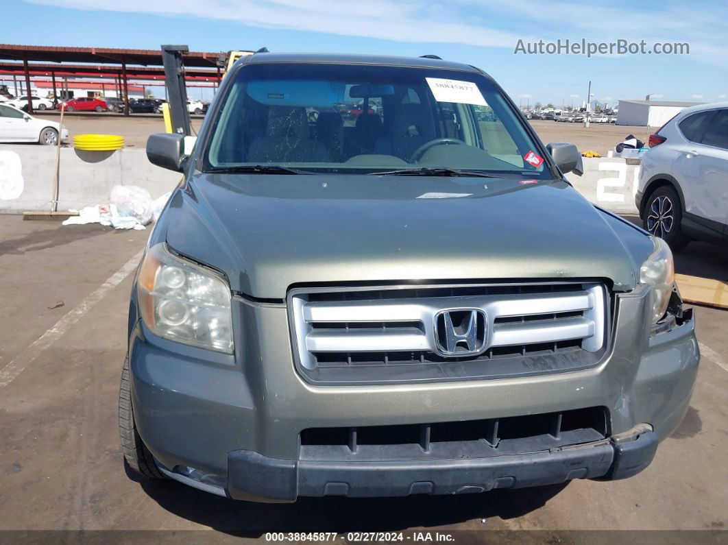 2007 Honda Pilot Ex Зеленый vin: 5FNYF28467B020897