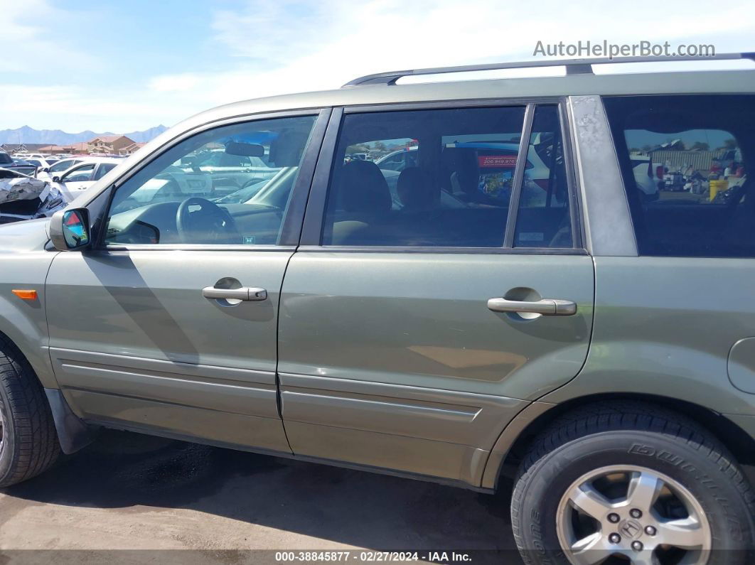 2007 Honda Pilot Ex Green vin: 5FNYF28467B020897