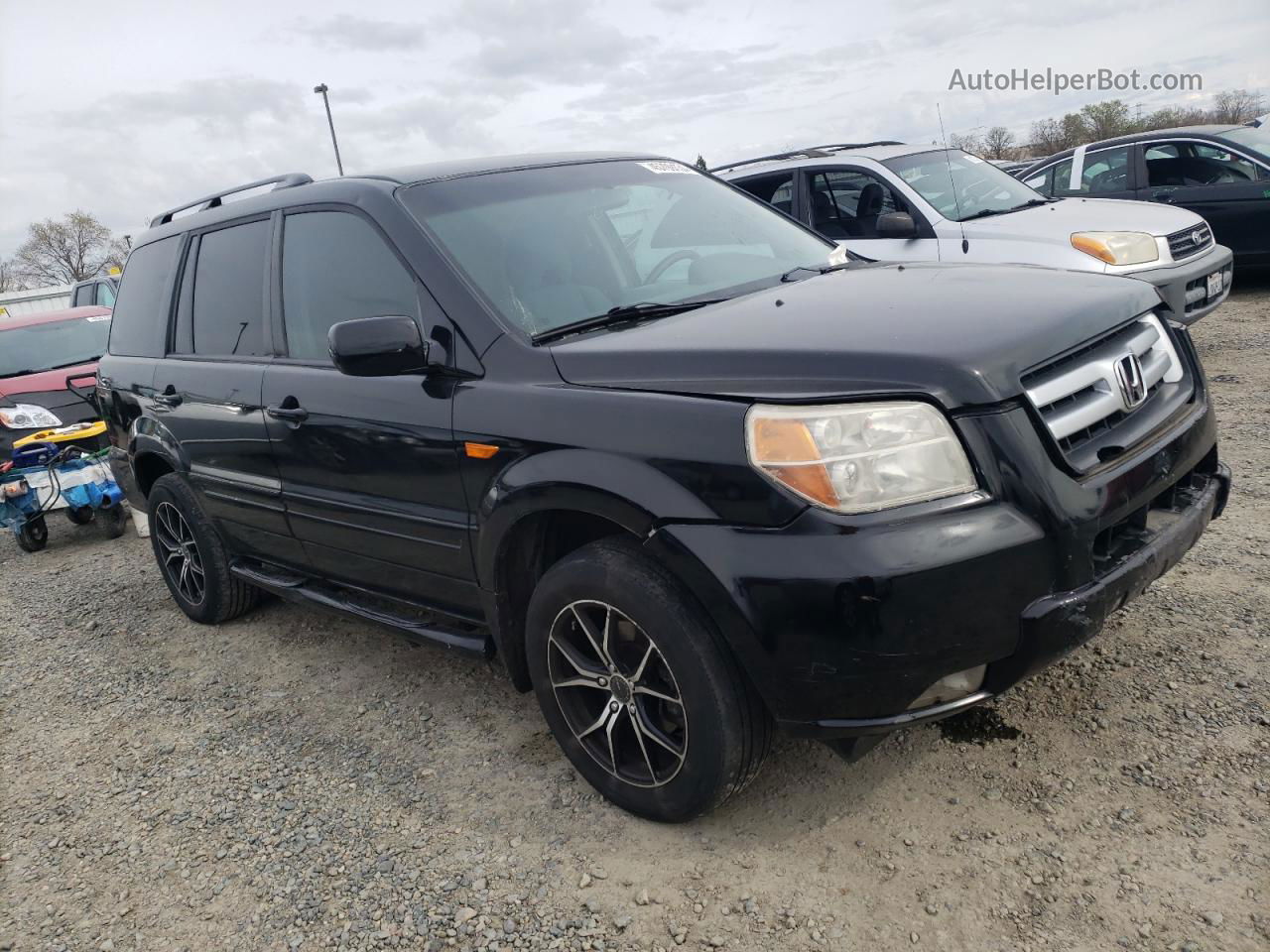 2007 Honda Pilot Ex Black vin: 5FNYF28467B028322