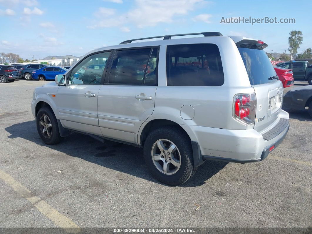 2007 Honda Pilot Ex Silver vin: 5FNYF28467B033312