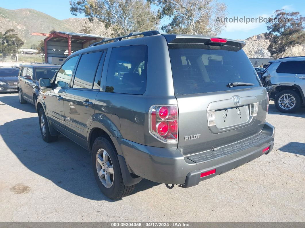 2007 Honda Pilot Ex Gray vin: 5FNYF28467B042950