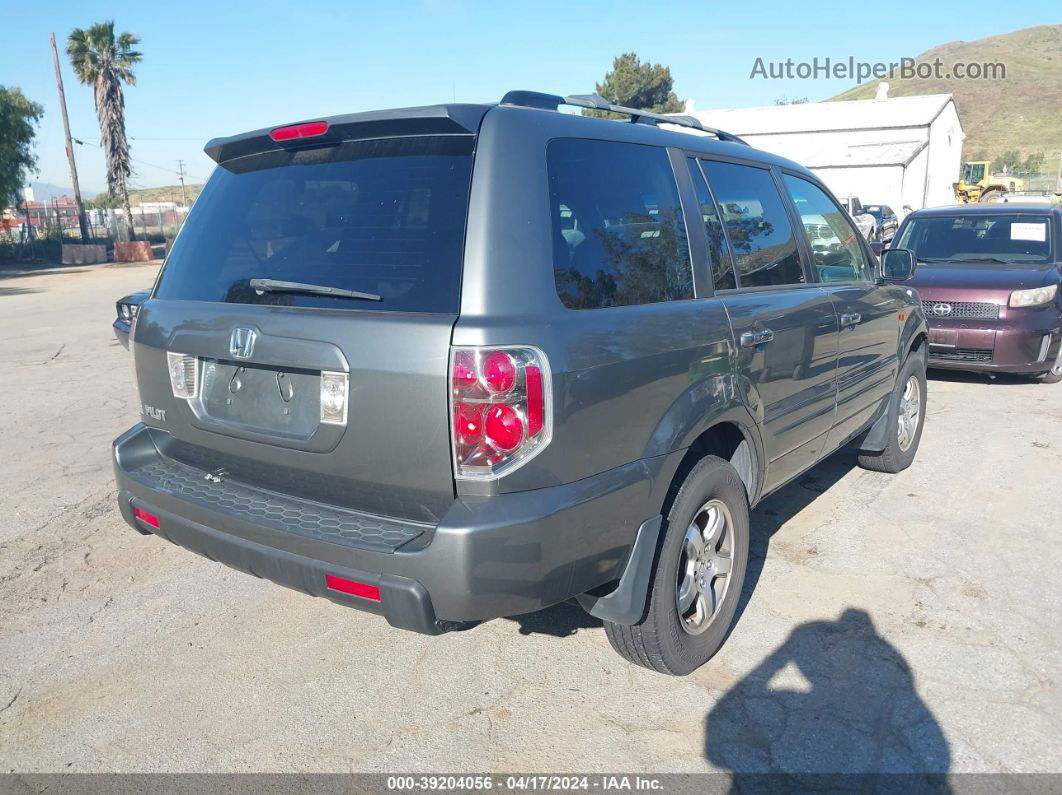 2007 Honda Pilot Ex Gray vin: 5FNYF28467B042950