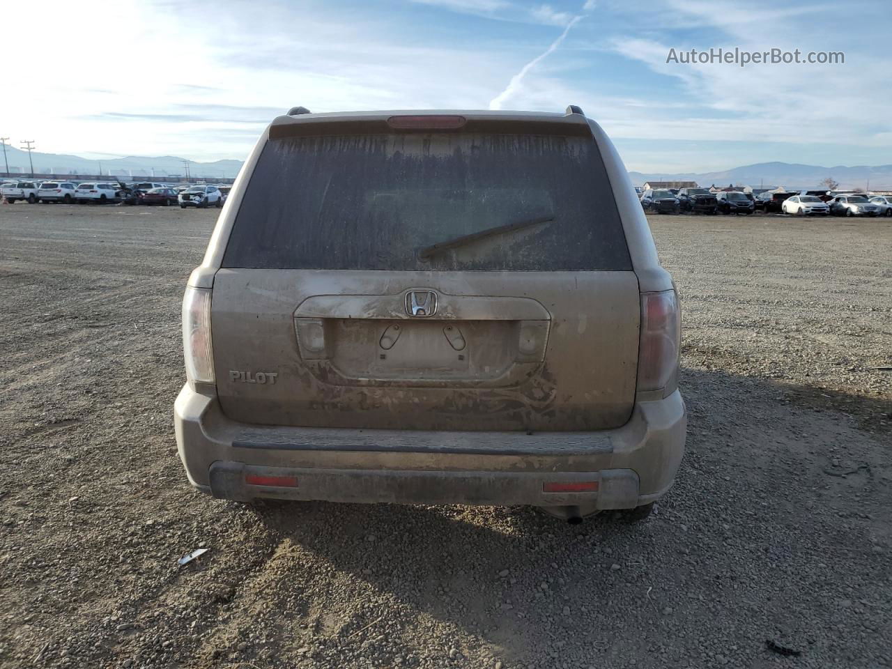 2007 Honda Pilot Ex Золотой vin: 5FNYF28477B001372