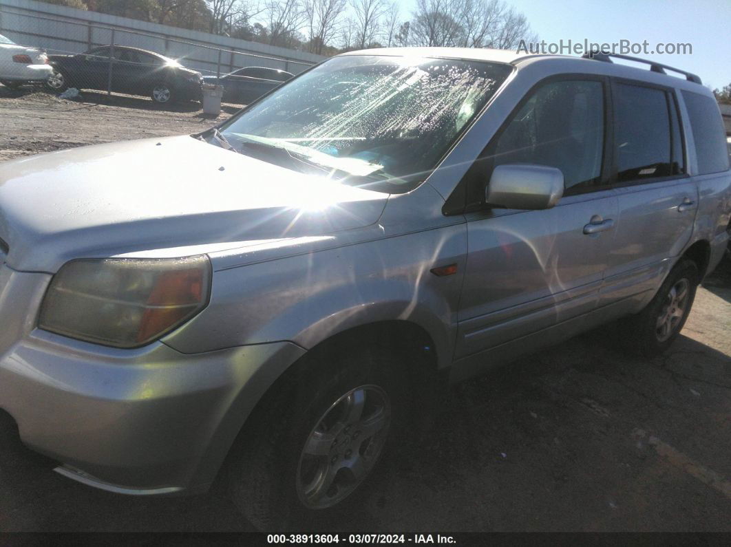 2007 Honda Pilot Ex Silver vin: 5FNYF28477B043640