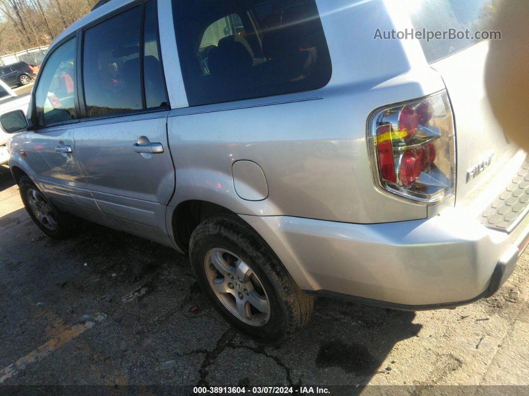 2007 Honda Pilot Ex Silver vin: 5FNYF28477B043640