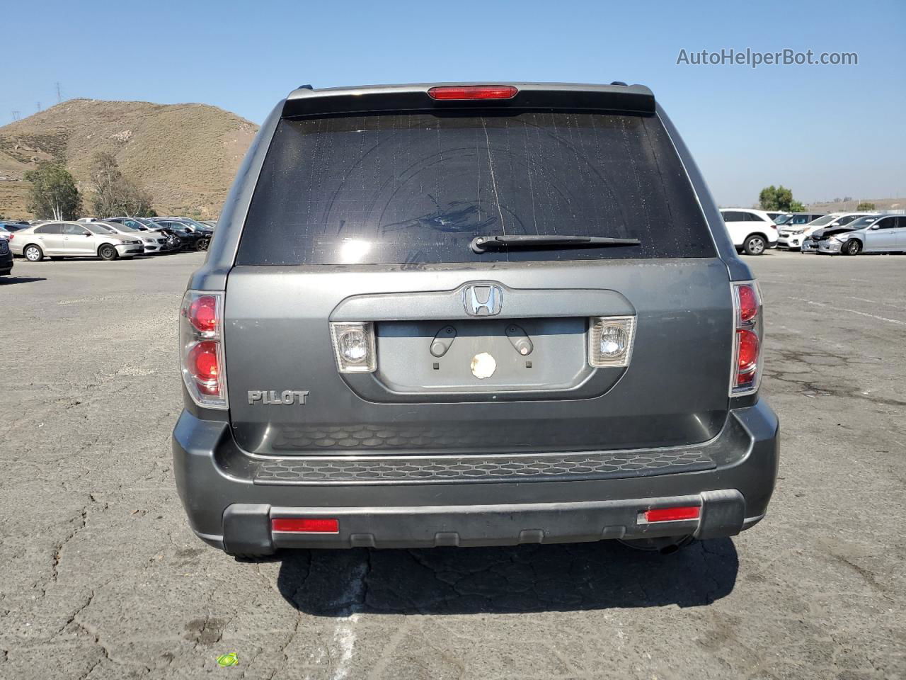 2007 Honda Pilot Ex Gray vin: 5FNYF28487B002269