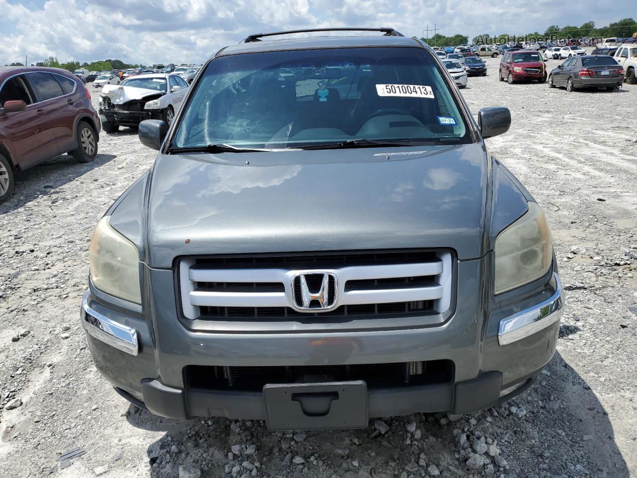 2007 Honda Pilot Ex Gray vin: 5FNYF28497B001857