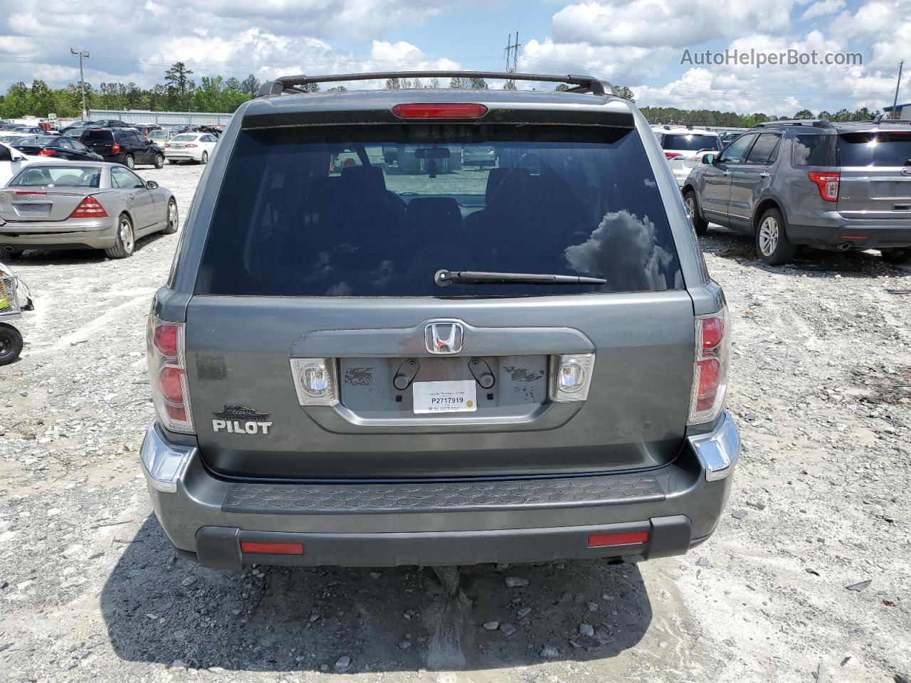 2007 Honda Pilot Ex Серый vin: 5FNYF28497B001857