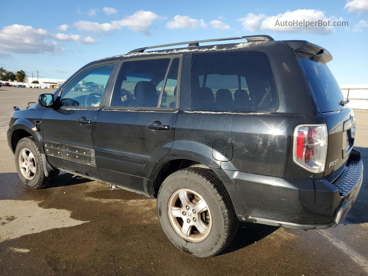 2007 Honda Pilot Ex Black vin: 5FNYF28497B046300